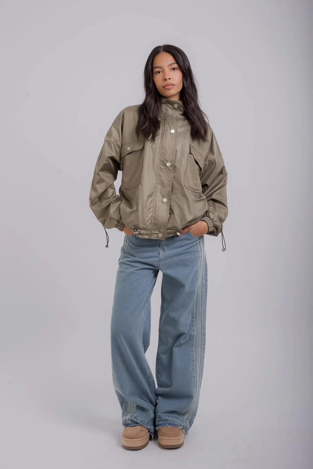 Women Olive Parka
