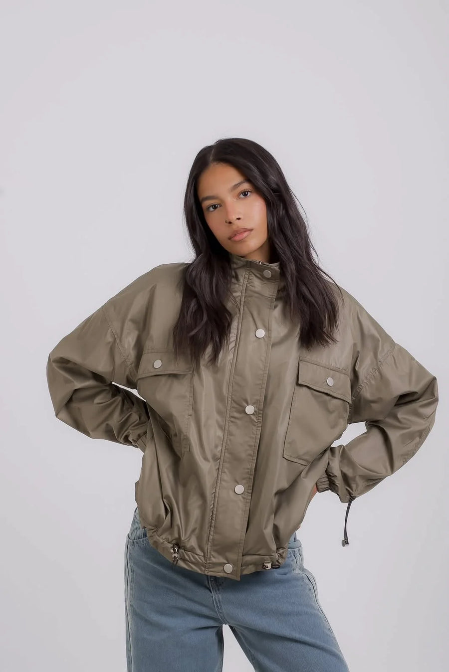 Women Olive Parka