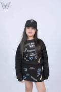 Girls Black Knit Set