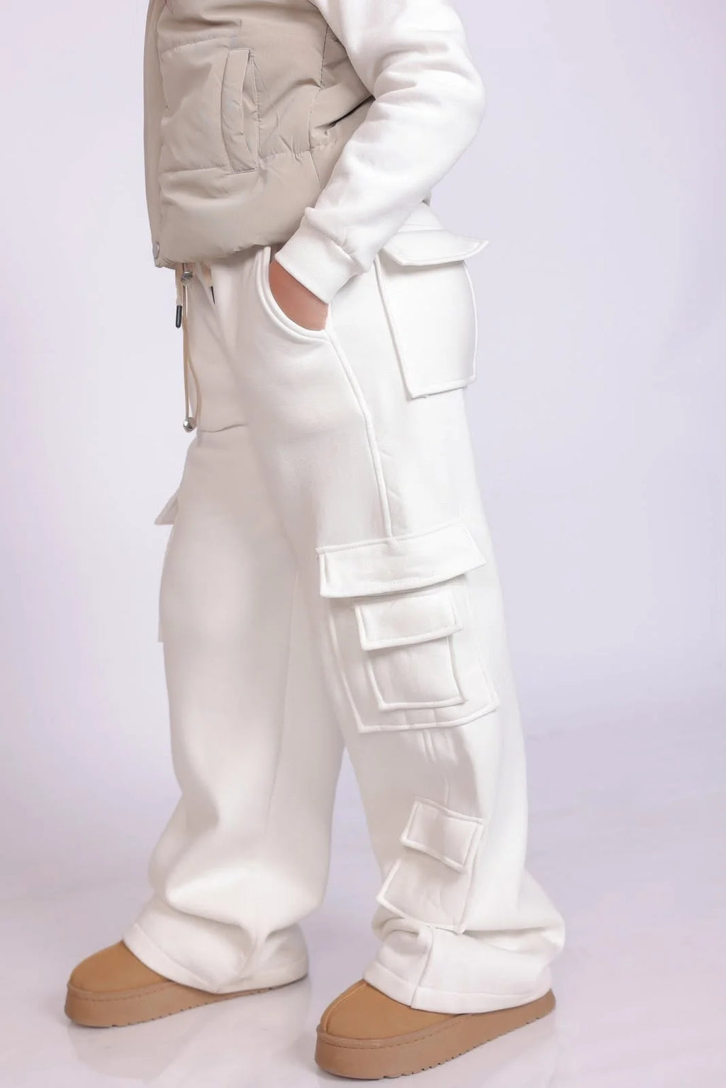 Girls White Knit Set