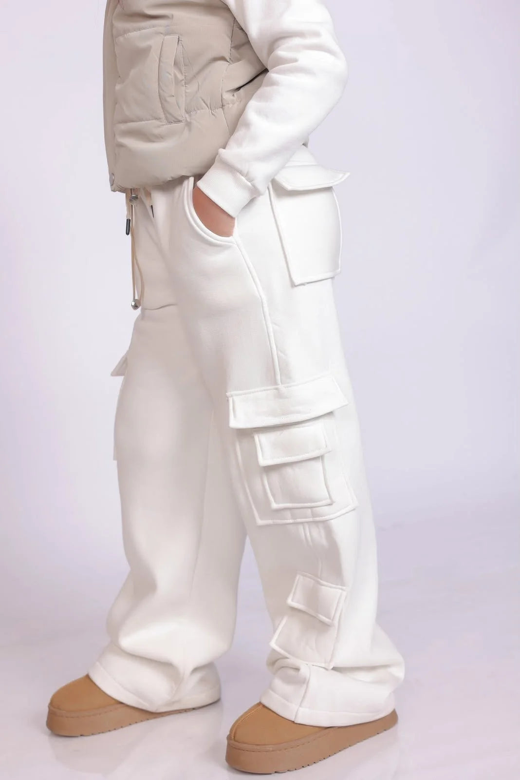 Girls White Knit Set