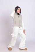 Girls White Knit Set