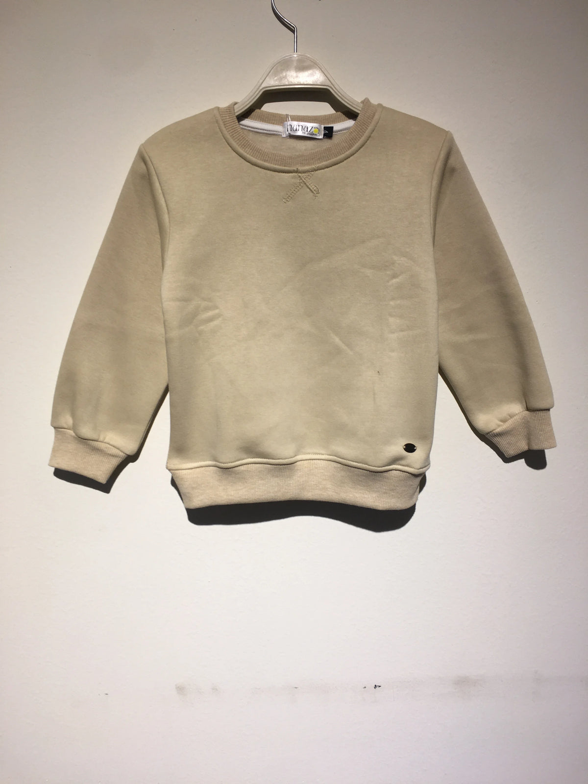 Unisex Beige Sweatshirt