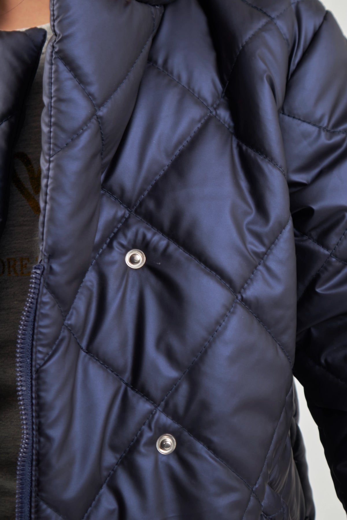 Girls Navy Parka