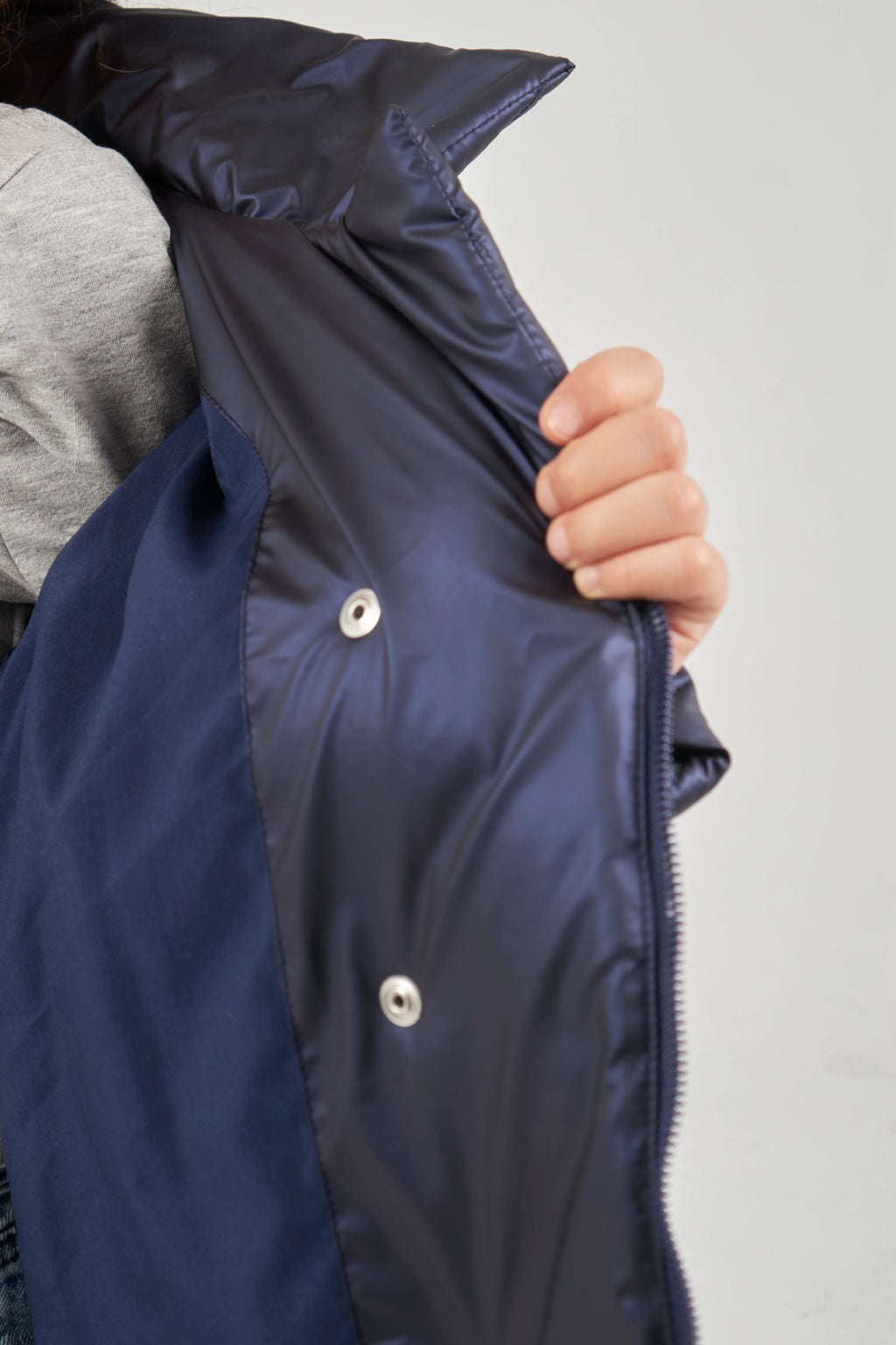 Girls Navy Parka